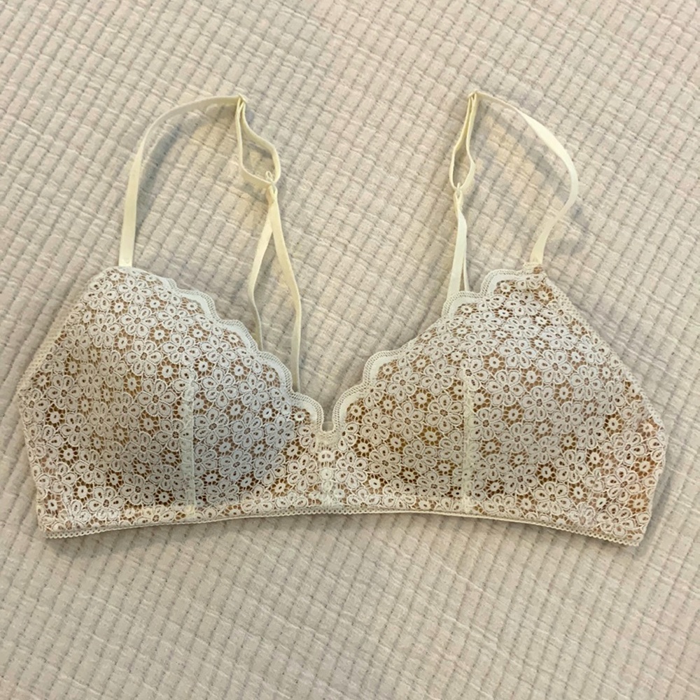 White AERIE lace bra